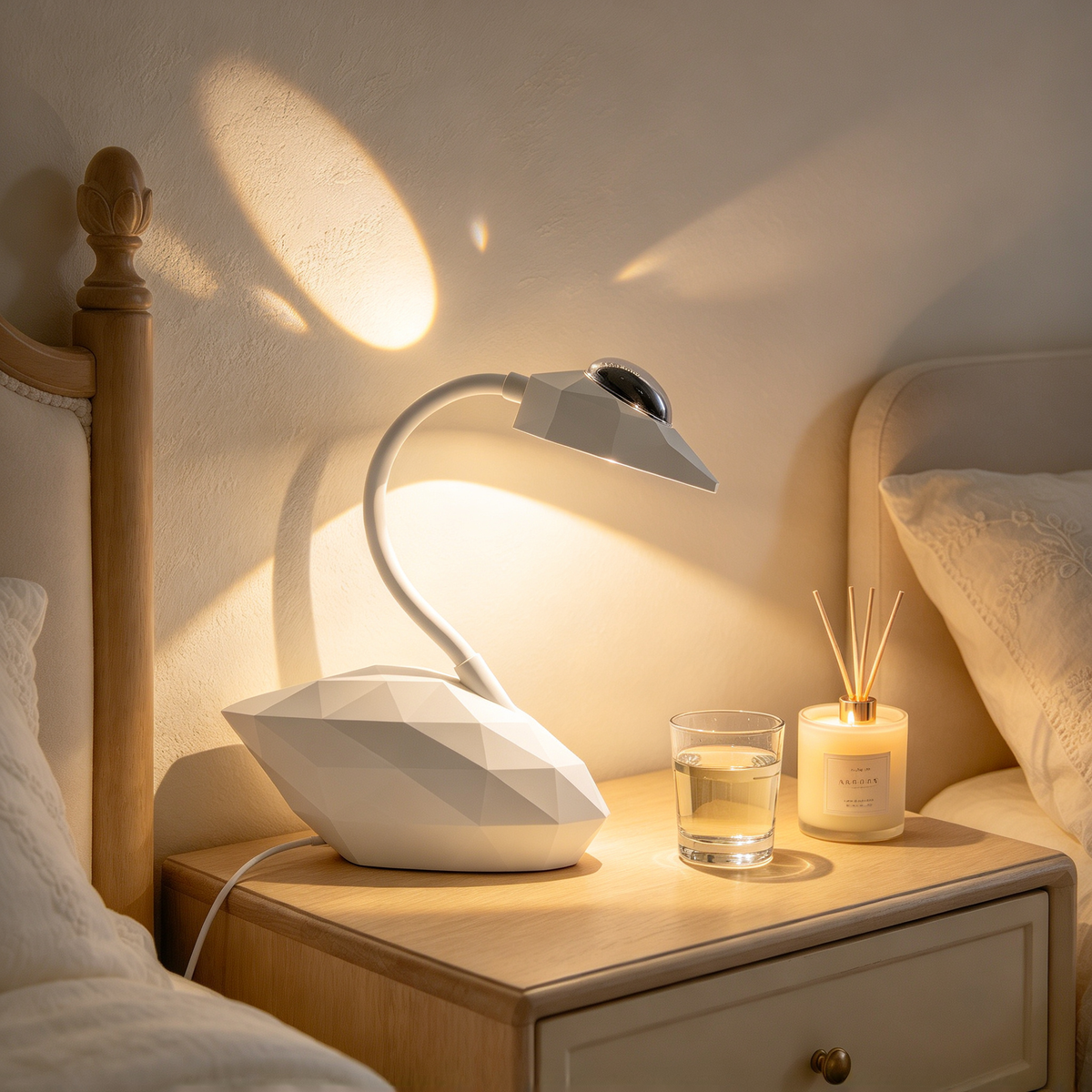 π Modern Lighting | Acrylic & ABS Craft | Bedroom Decor | Creative Gift Choice | Swan Projection Glow