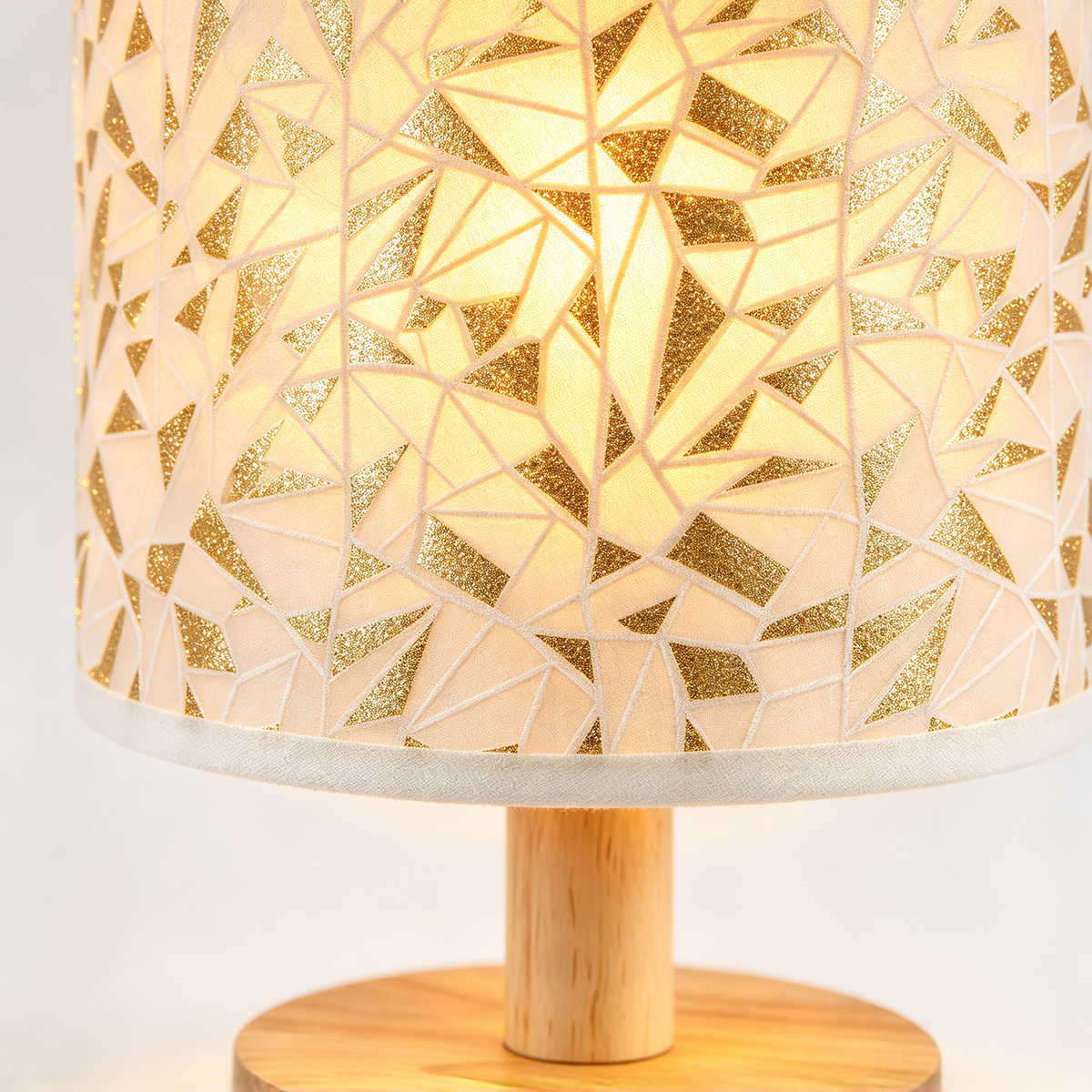 š Home Lighting | Fabric & Wood Design | Bedroom Decor | Elegant Gift Choice | Soft Mosaic Glow
