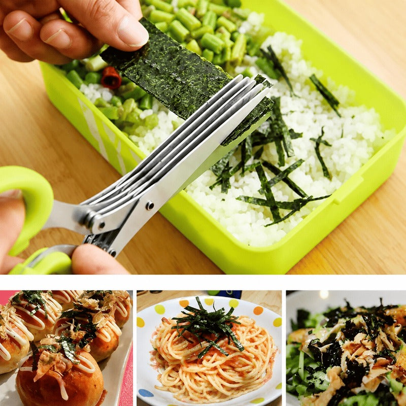 ✂️Ergonomic 5-Blade Kitchen Scissors