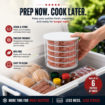 🔥 BLACK FRIDAY EARLY ACCESS — 30% OFF 🍔 Burger Patty Press Maker | Perfect Burgers in Seconds