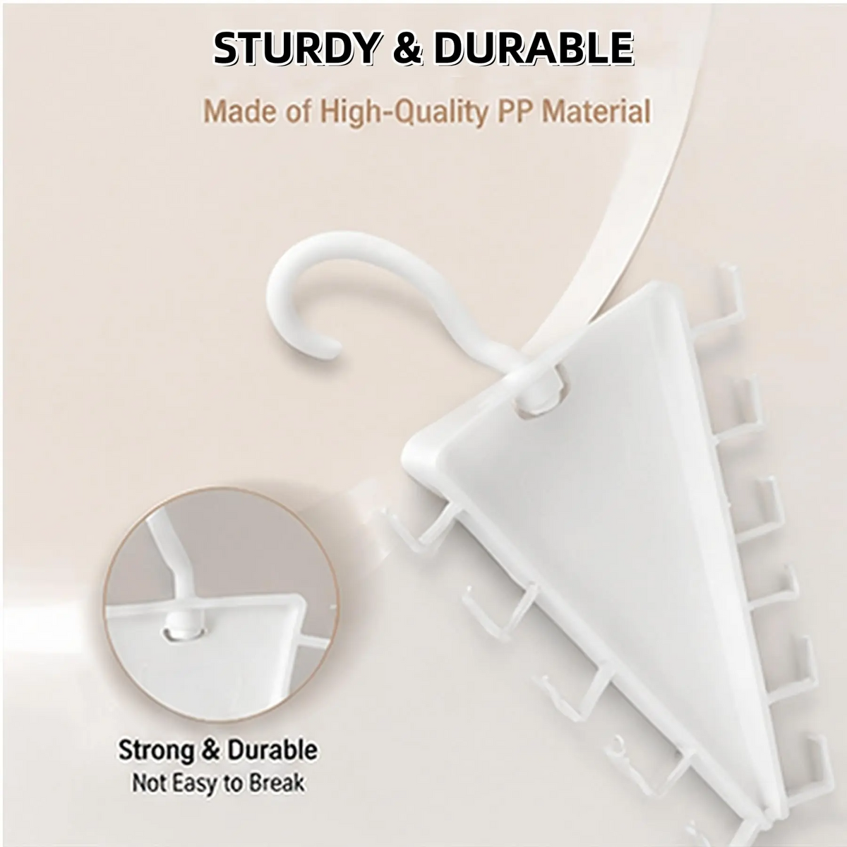 ♾️360° Rotating Vertical Closet Organizer Hanger