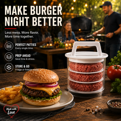 🔥 BLACK FRIDAY EARLY ACCESS — 30% OFF 🍔 Burger Patty Press Maker | Perfect Burgers in Seconds