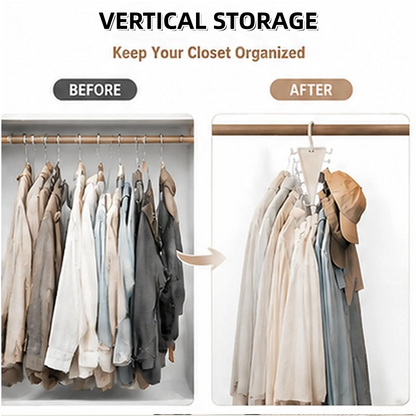 ♾️360° Rotating Vertical Closet Organizer Hanger