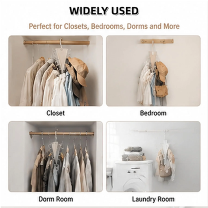 ♾️360° Rotating Vertical Closet Organizer Hanger