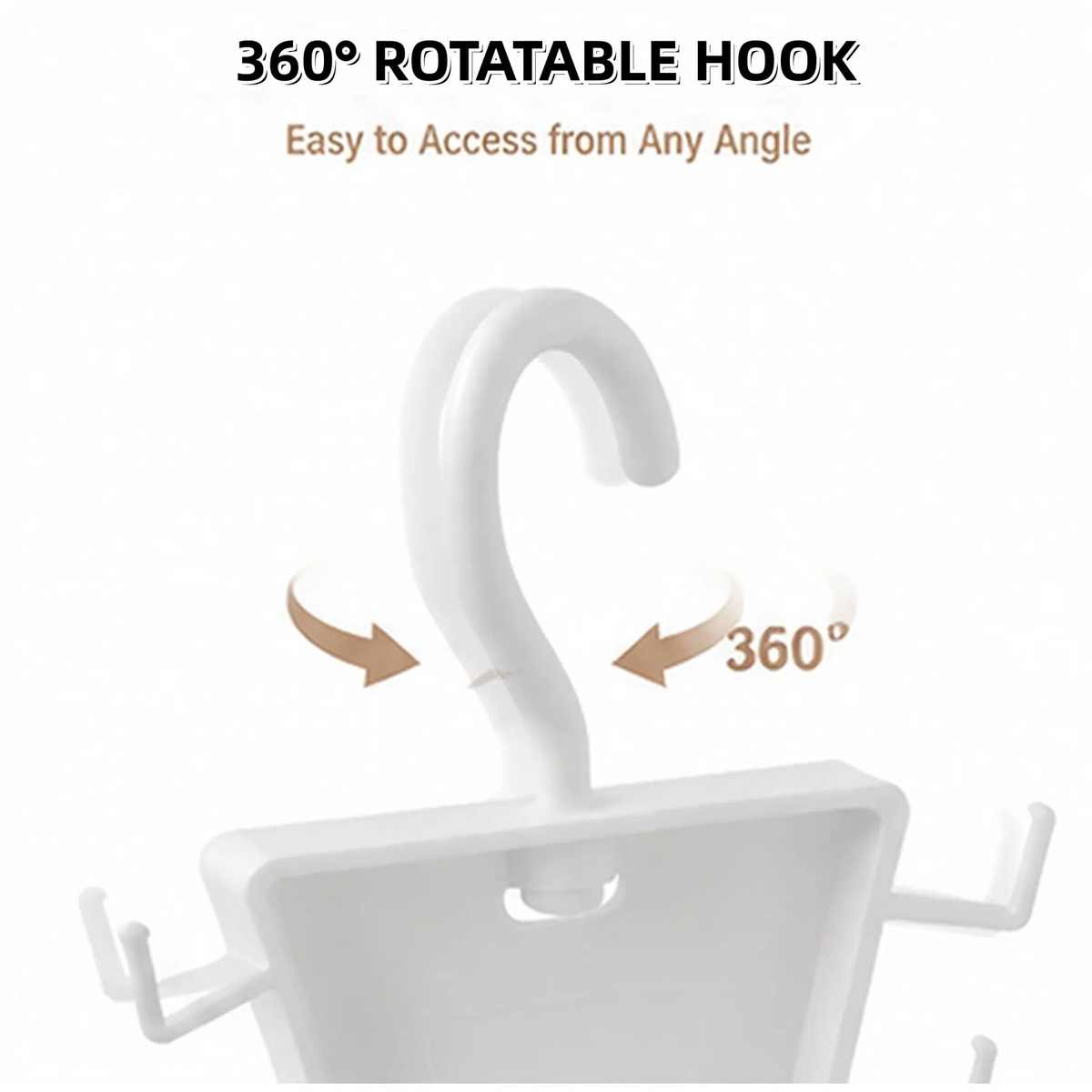♾️360° Rotating Vertical Closet Organizer Hanger
