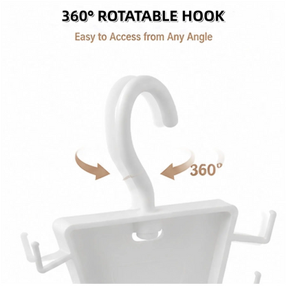 ♾️360° Rotating Vertical Closet Organizer Hanger