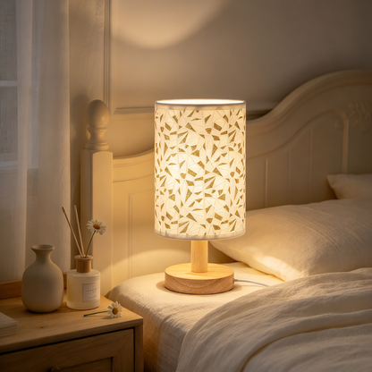 🌟 Home Lighting | Fabric & Wood Design | Bedroom Decor | Elegant Gift Choice | Soft Mosaic Glow