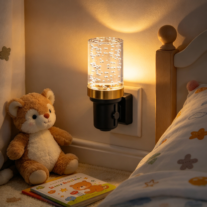 ✨ Home Lighting | Crystal Acrylic & Metal Design | Bedroom Decor | Cozy Gift Choice | Soft Sensor Glow
