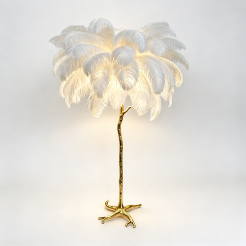 🪶 Ambient Lighting | Feather & Brass Design | Bedroom Decor | Cozy Home Lovers | Dreamy Soft Glow