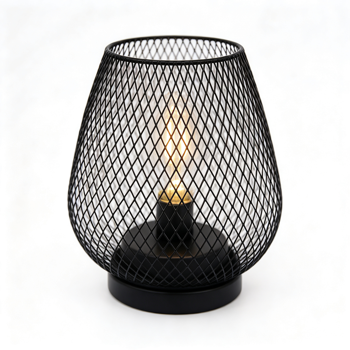 🖤 Modern Lighting | Iron Mesh Craft | Bedroom Decor | Stylish Gift Choice | Cozy Shadow Glo