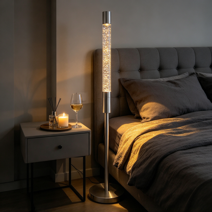 🌟 Ambient Lighting | Crystal & Metal Design | Living Space Decor | Stylish Gift Choice | Glitter Flow Glow
