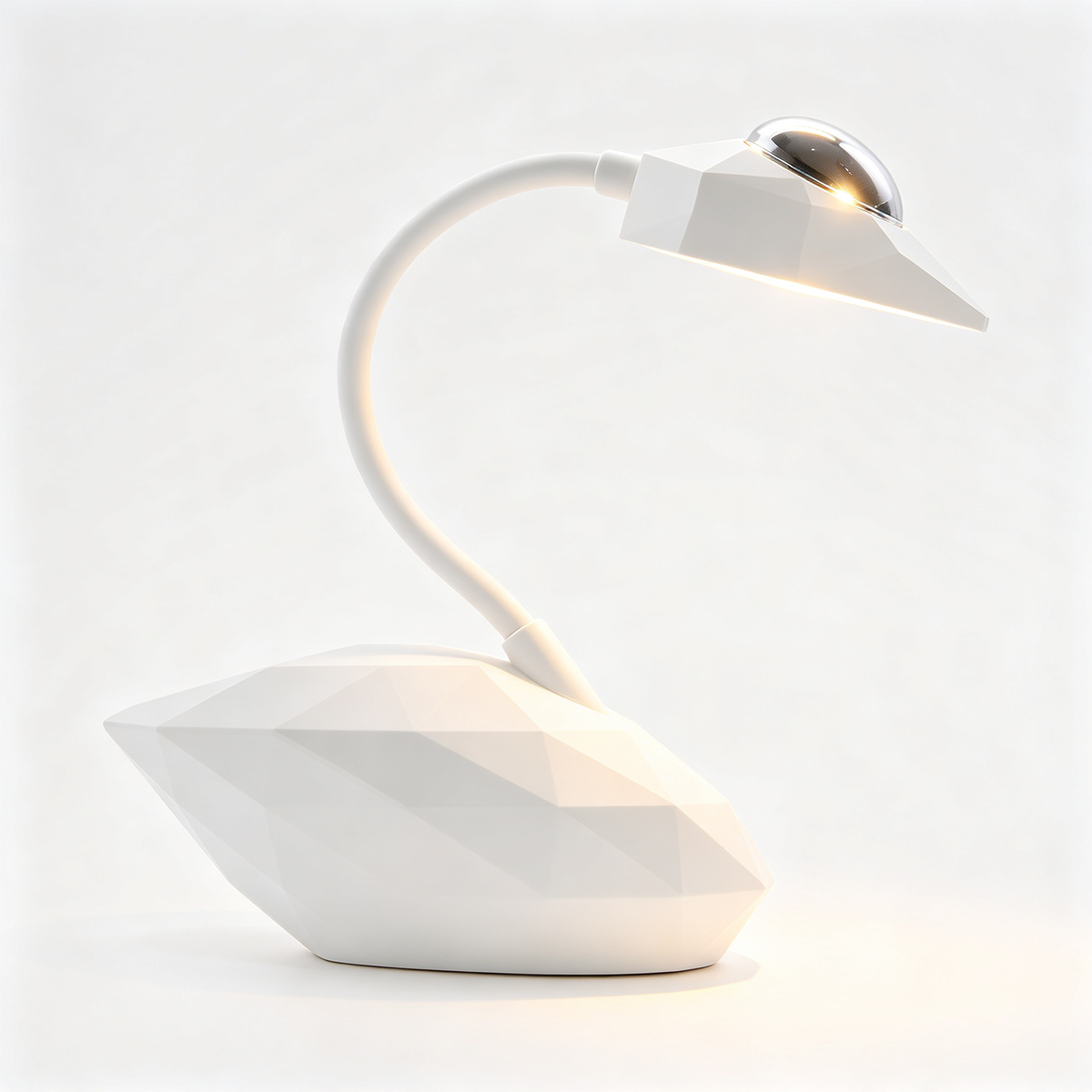 🌙 Modern Lighting | Acrylic & ABS Craft | Bedroom Decor | Creative Gift Choice | Swan Projection Glow