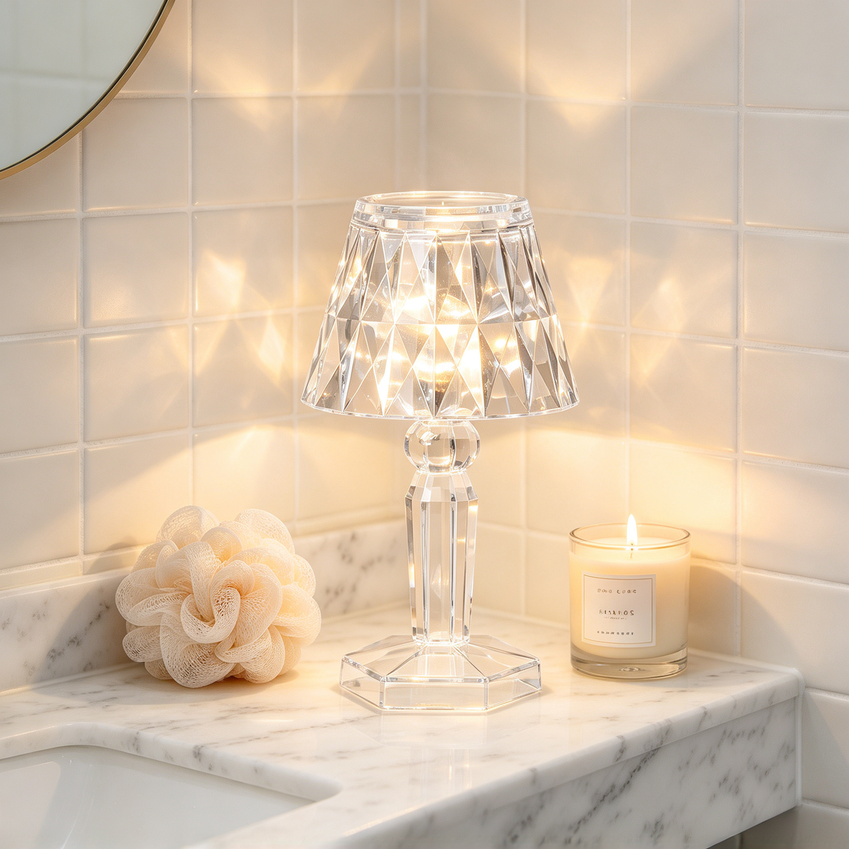✨ Luxury Lighting | Crystal Acrylic Craft | Bedroom Decor | Elegant Gift Choice | Diamond Sparkle Glow