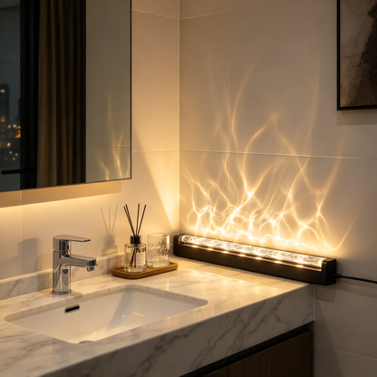 🌙 Ambient Lighting | Acrylic & LED Design | Bedroom Decor | Modern Gift Choice | 3D Wave Glow