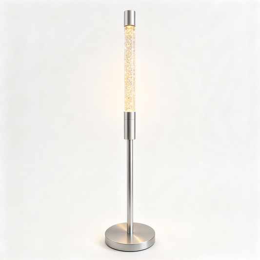 🌟 Ambient Lighting | Crystal & Metal Design | Living Space Decor | Stylish Gift Choice | Glitter Flow Glow