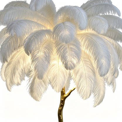 🪶 Ambient Lighting | Feather & Brass Design | Bedroom Decor | Cozy Home Lovers | Dreamy Soft Glow