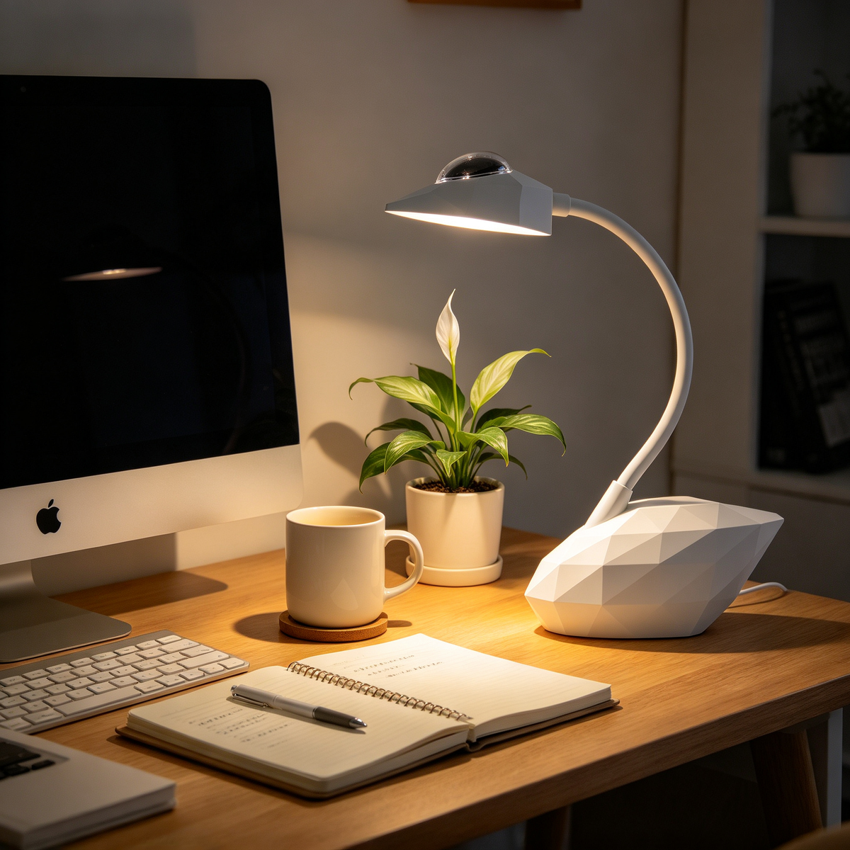 🌙 Modern Lighting | Acrylic & ABS Craft | Bedroom Decor | Creative Gift Choice | Swan Projection Glow