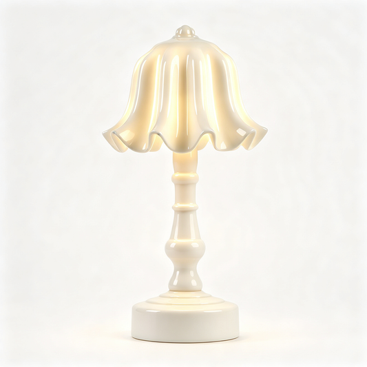 💡 Vintage Lighting | Ceramic & Metal Craft | Bedroom Accent | Elegant Gift Choice | Soft Classic Glow