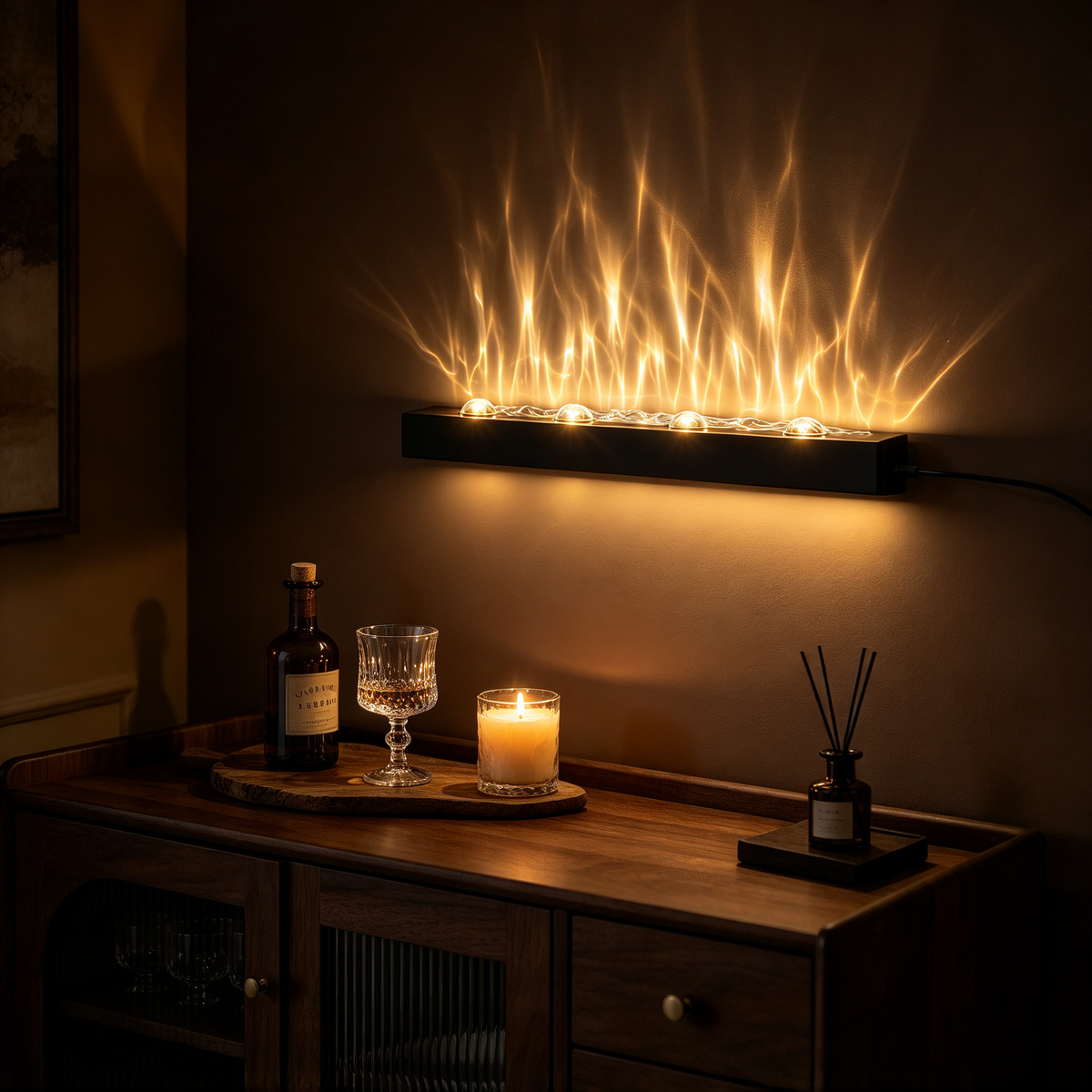 🌙 Ambient Lighting | Acrylic & LED Design | Bedroom Decor | Modern Gift Choice | 3D Wave Glow