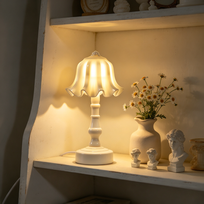 💡 Vintage Lighting | Ceramic & Metal Craft | Bedroom Accent | Elegant Gift Choice | Soft Classic Glow