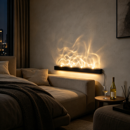 🌙 Ambient Lighting | Acrylic & LED Design | Bedroom Decor | Modern Gift Choice | 3D Wave Glow