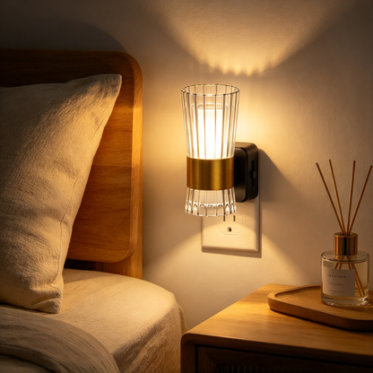 ✨ Home Lighting | Crystal Glass Design | Bedroom & Living Room Decor | Cozy Warm Glow