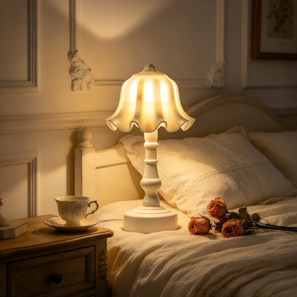 💡 Vintage Lighting | Ceramic & Metal Craft | Bedroom Accent | Elegant Gift Choice | Soft Classic Glow