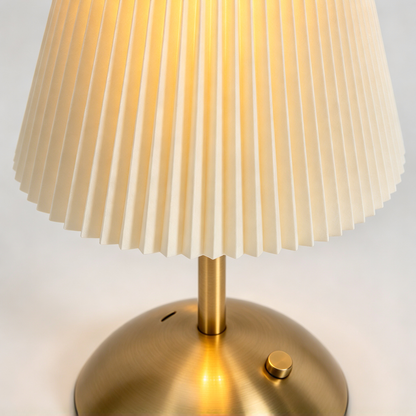 ✨ Modern Lighting | Fabric & Metal Craft | Bedroom Decor | Elegant Gift Choice | Soft Pleated Glow