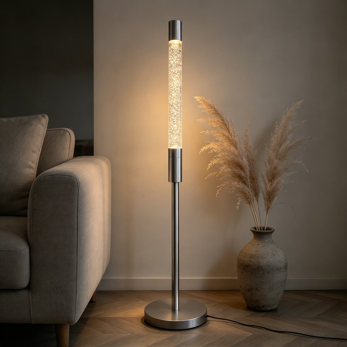 🌟 Ambient Lighting | Crystal & Metal Design | Living Space Decor | Stylish Gift Choice | Glitter Flow Glow
