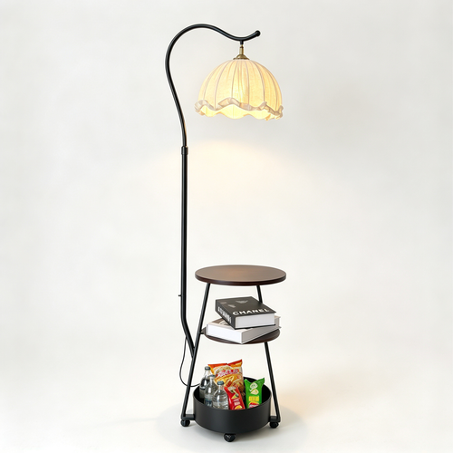 🏡 Vintage Lighting | Metal & Fabric Design | Living Room Accent | Home Lovers | Elegant Retro Glow